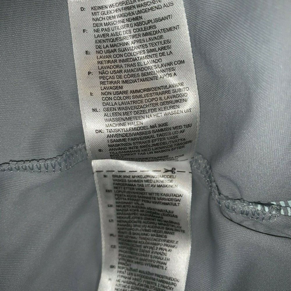 Adidas ClimaCool Mens Golf Polo Shirt Size L Gray Turquoise Yellow Green Stripe - Picture 6 of 7